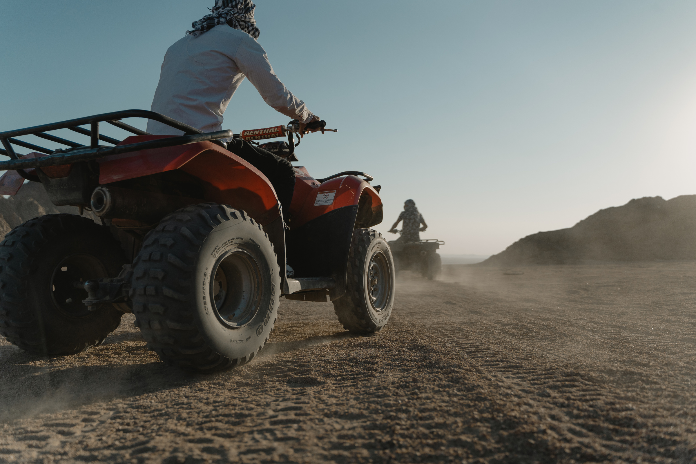  A Person Riding an ATV